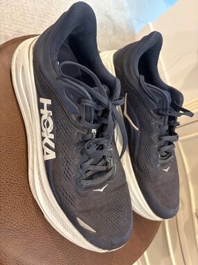 Hoka Navy and White Performance Running Shoes